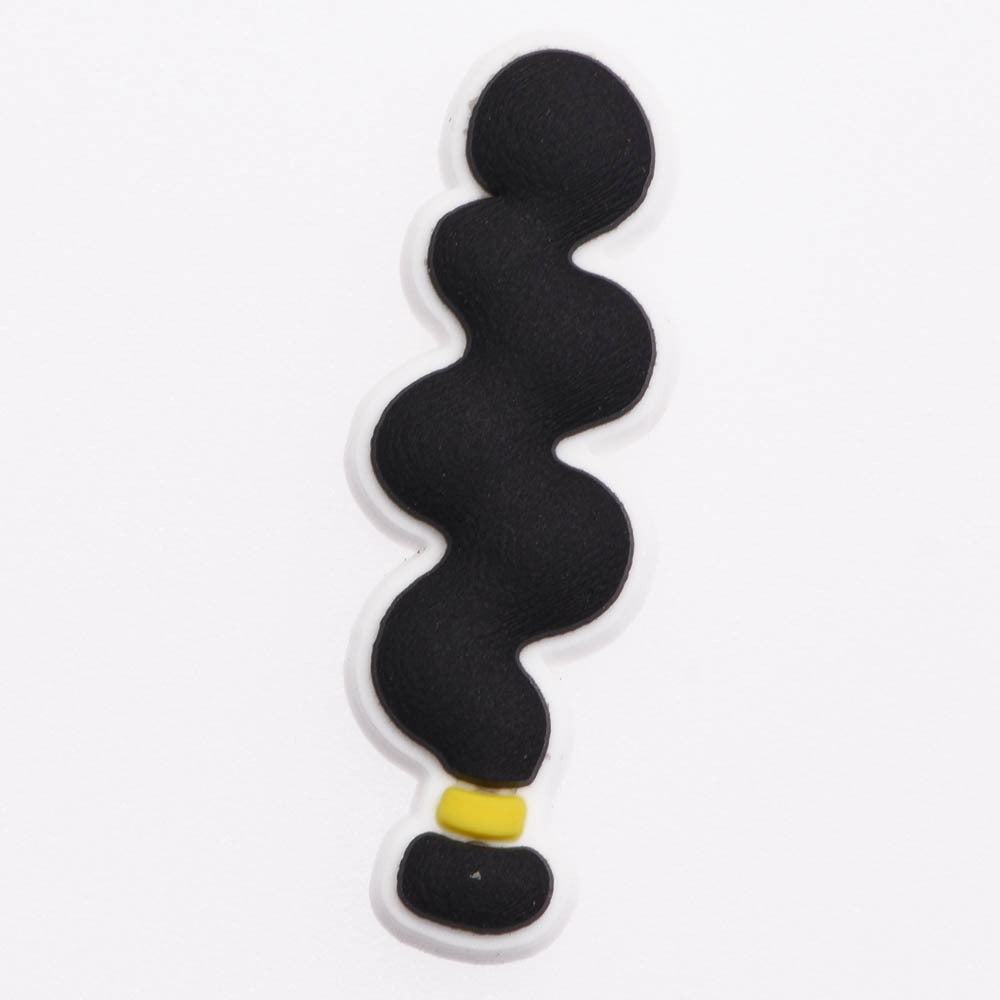Al por mayor 10pcs PVC Diy Hole Zapatos Accesorios de salón de cabello de cabello Zapatos Flores